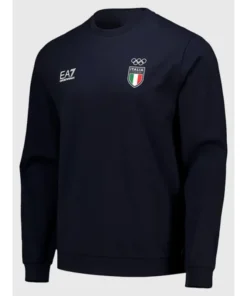 Winter Olympics 2026 Team Italy EA7 Emporio Armani Crew Sweatshirt