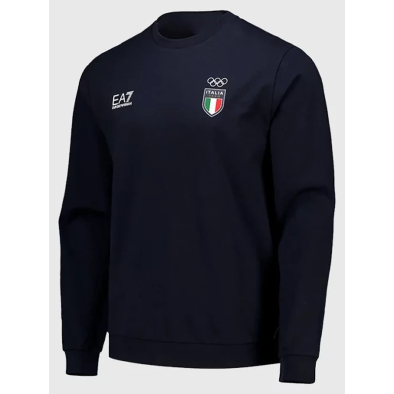 Winter Olympics 2026 Team Italy EA7 Emporio Armani Crew Sweatshirt