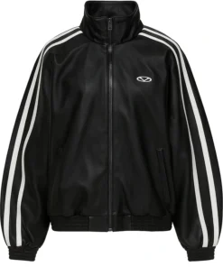 Women Vetements Gym Leather Jacket