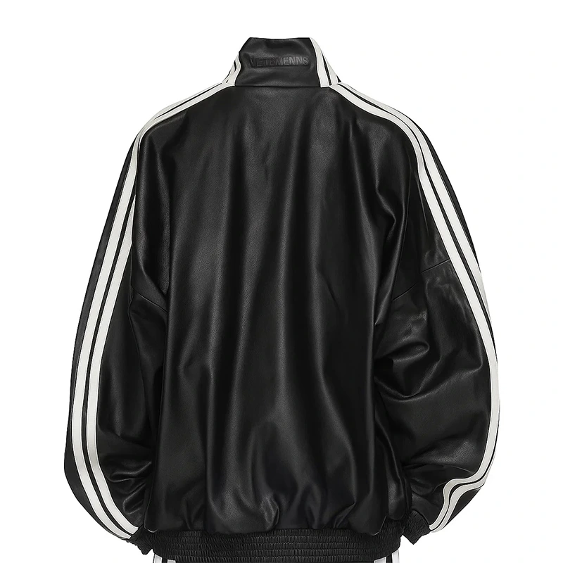 Women Vetements Gym Leather Jacket - Image 2