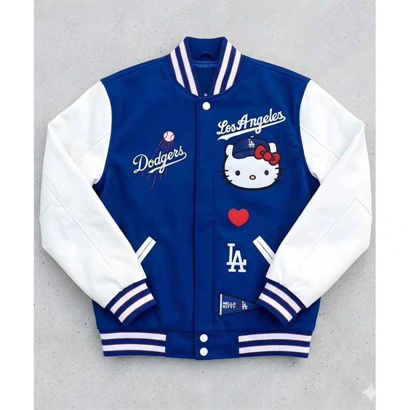 Women’s Hello Kitty Dodgers Blue & White Jacket