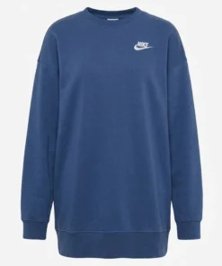 Women’s Nike Sportswear Club Crew-Neck Blue Sweatshirt