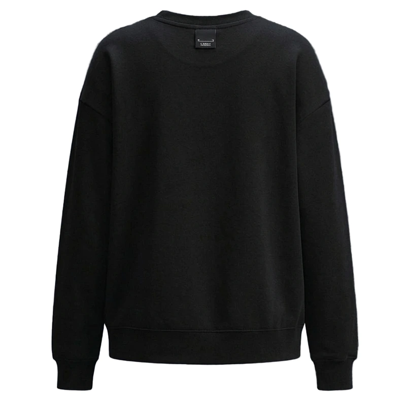 Women’s Nike Sportswear Club Fleece Crew-Neck Black Sweatshirt - Image 2
