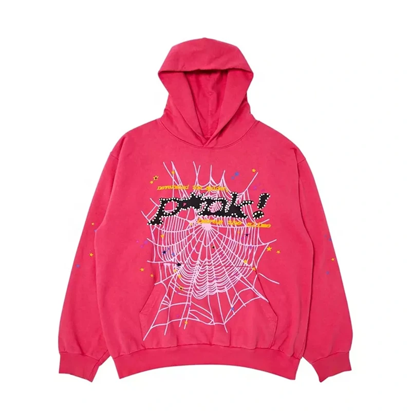 Womens Pink Spider Hoodie
