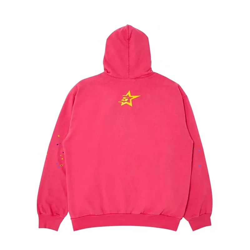 Womens Pink Spider Hoodie - Image 2
