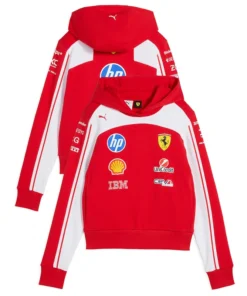 Womens Scuderia Ferrari 2026 Team Red Hooded Sweat