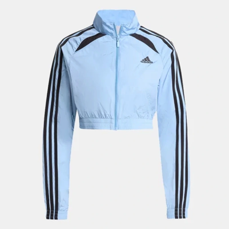 Womens Teamgeist Adicolor Cropped Track Blue Jacket