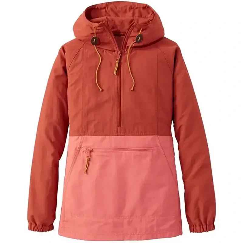 Women’s Windbreaker Pink Anorak Jacket