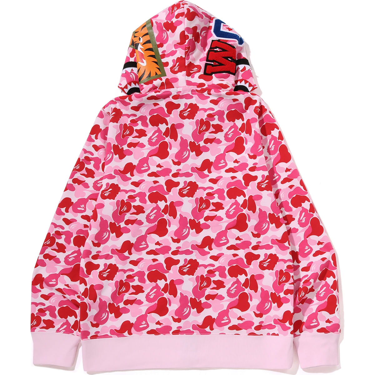 BAPE ABC Pink Camo Double Shark Full Zip Hoodie - Image 4
