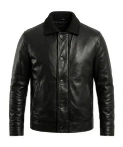 007 First Light James Bond Black Leather Jacket