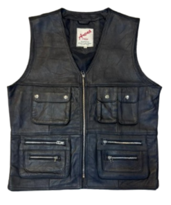 Men's Winter Zipper Sleeveless Motorcycle Vest Coat