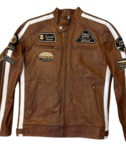 Men's Tan Limited Addition Leather Jacket
