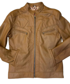 Men's J9 Distressed Leather Jacket