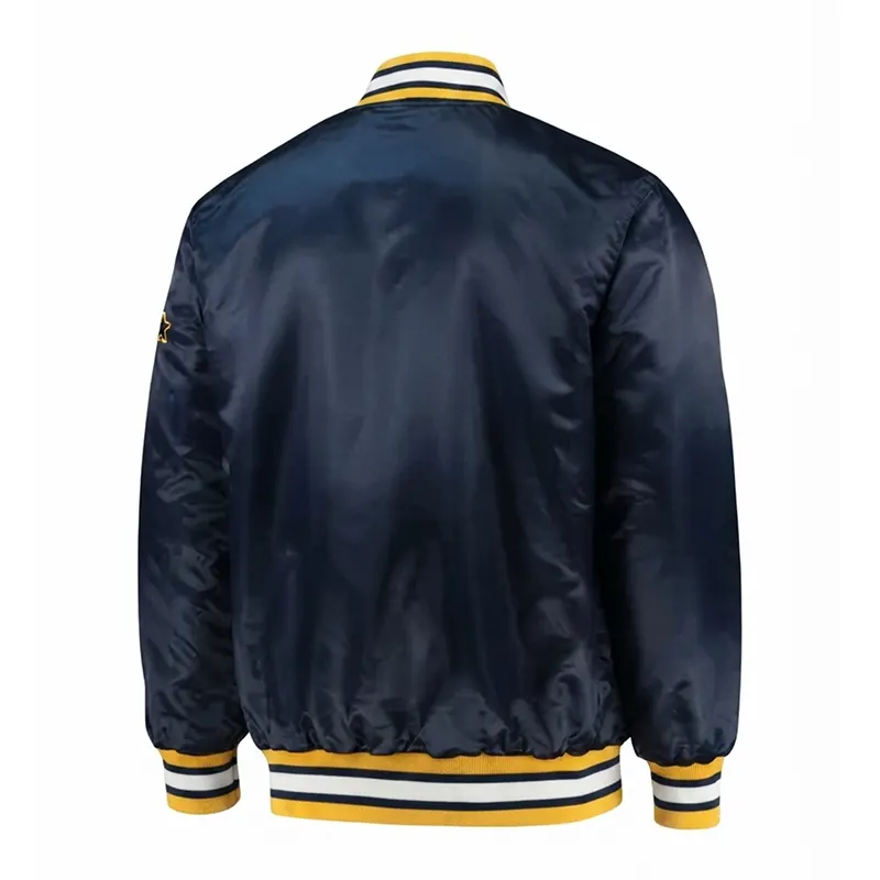 1980s Michigan Wolverines Starter Satin Jacket - Image 2