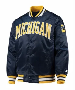1980s Michigan Wolverines Starter Satin Jacket