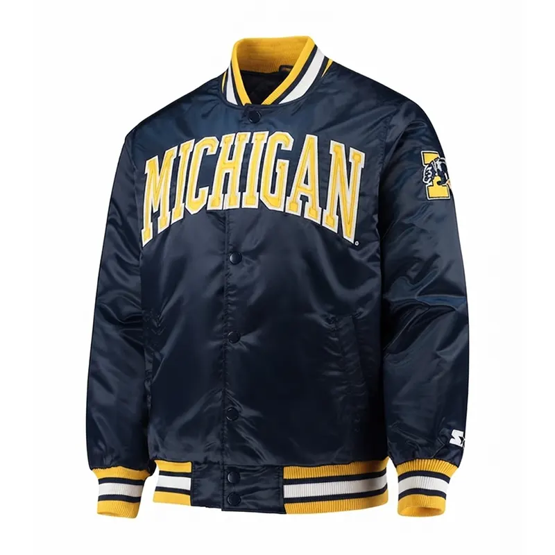 1980s Michigan Wolverines Starter Satin Jacket