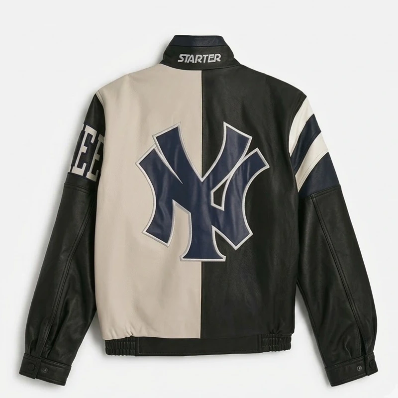 2026 Jordan Clarkson NY Yankees Leather Jacket - Image 2