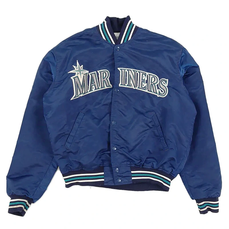 90's Seattle Mariners Navy Bomber Jacket