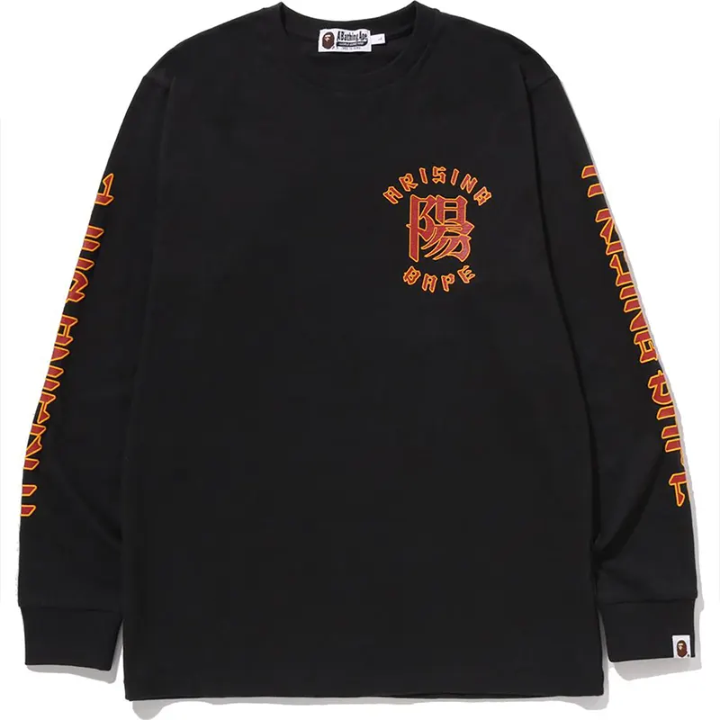 A RISING BAPE Black Tee