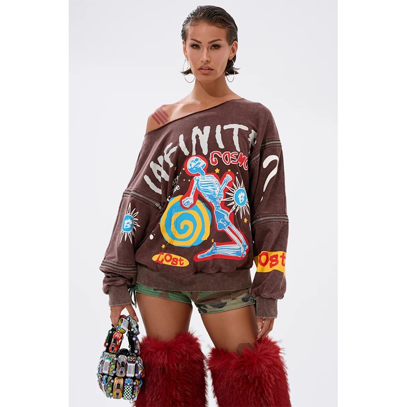 AKIRA Infinite Cosmos Oversized Graphic Sweatshirt - Image 8