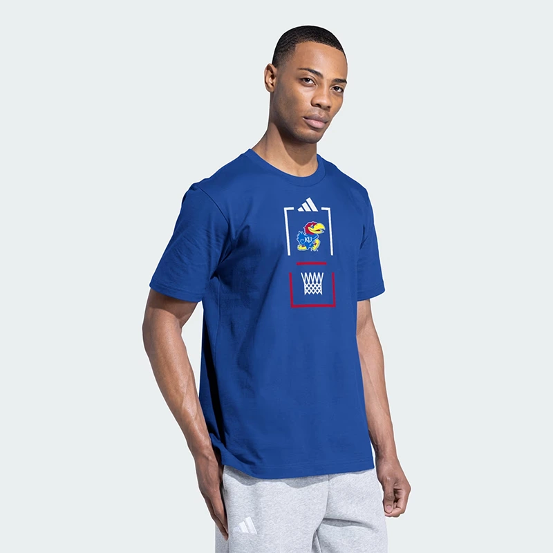 Adidas Kansas Jayhawks House Of Blanks T-Shirt - Image 3
