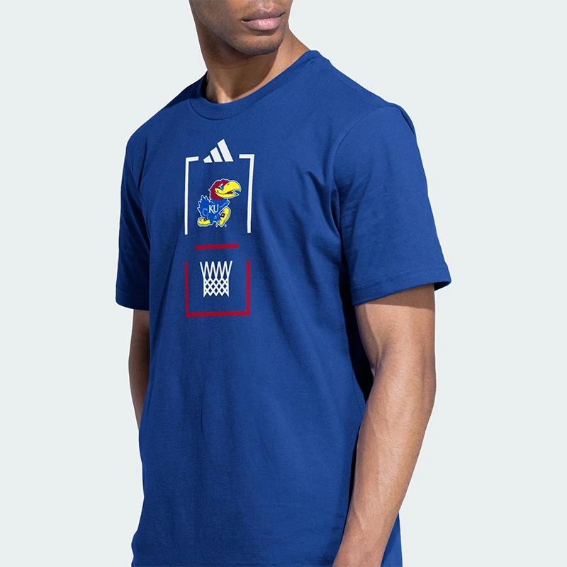 Adidas Kansas Jayhawks House Of Blanks T-Shirt - Image 5