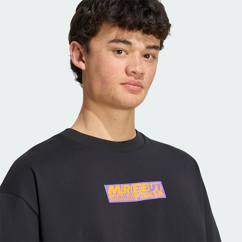 Adidas Mercedes - AMG Petronas Formula 1 Team Black Lights On Tee - Image 6