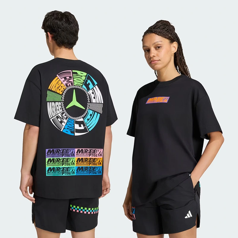 Adidas Mercedes - AMG Petronas Formula 1 Team Black Lights On Tee