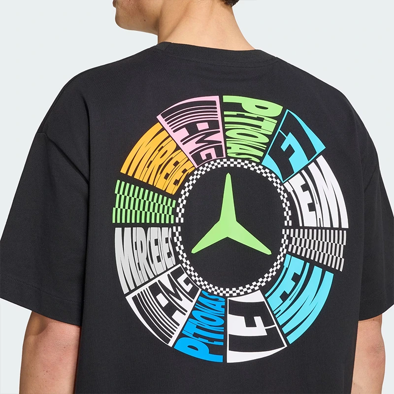 Adidas Mercedes - AMG Petronas Formula 1 Team Black Lights On Tee - Image 7