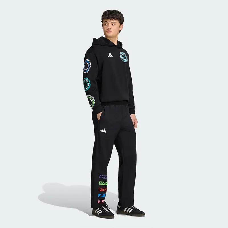 Adidas Mercedes-AMG Petronas Formula 1 Team Lights On Hoodie - Image 6