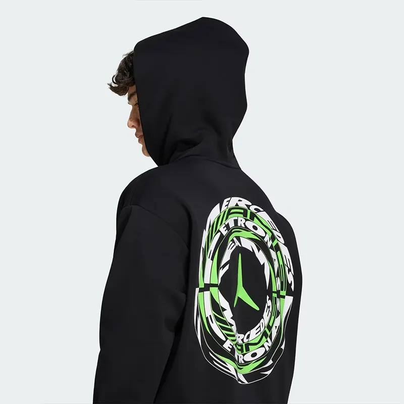 Adidas Mercedes-AMG Petronas Formula 1 Team Lights On Hoodie - Image 9