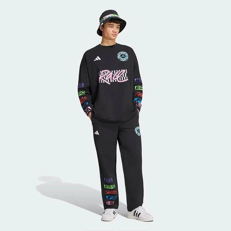 Adidas Mercedes - AMG Petronas Formula 1 Team Lights On Longsleeve Tee - Image 6