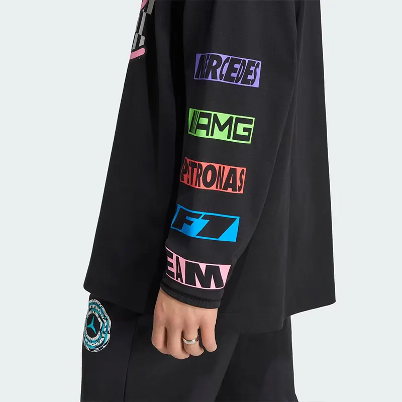 Adidas Mercedes - AMG Petronas Formula 1 Team Lights On Longsleeve Tee - Image 8