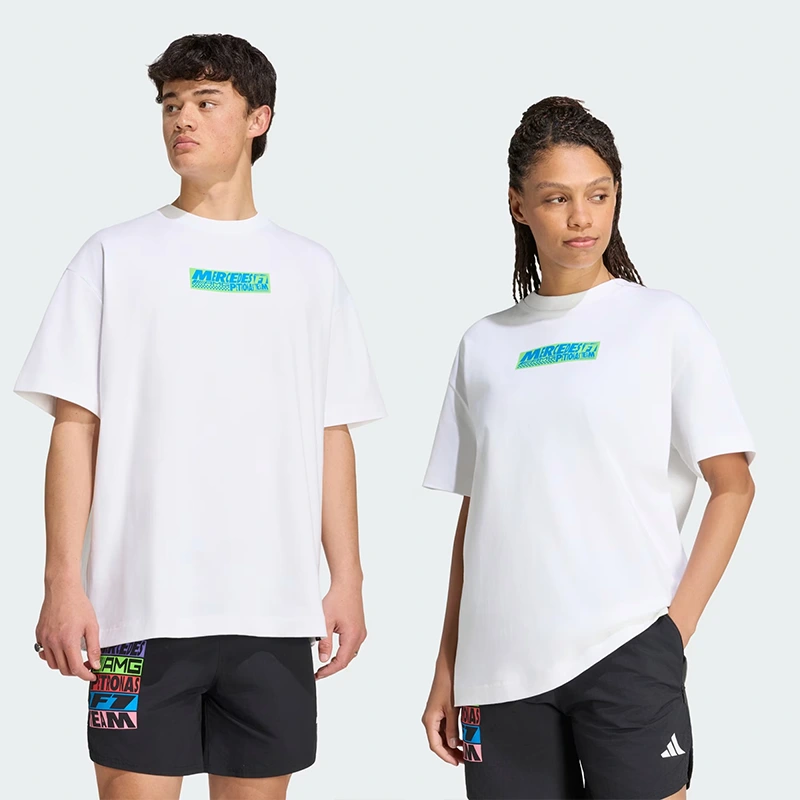 Adidas Mercedes - AMG Petronas Formula 1 Team Lights On Tee - Image 2