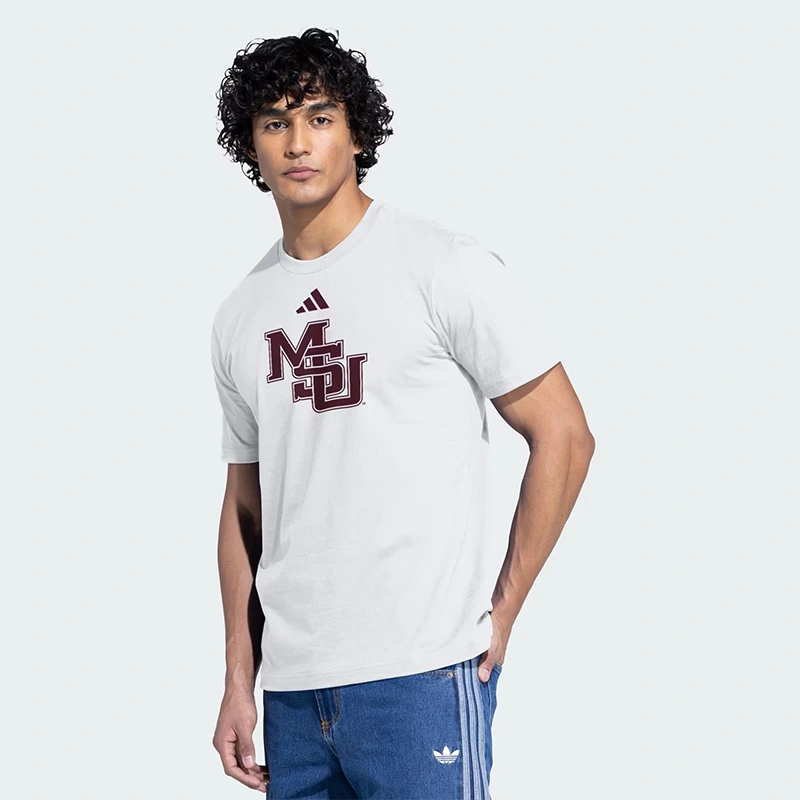 Adidas Mississippi Bulldogs Mens House Of Blanks T-Shirt - Image 3