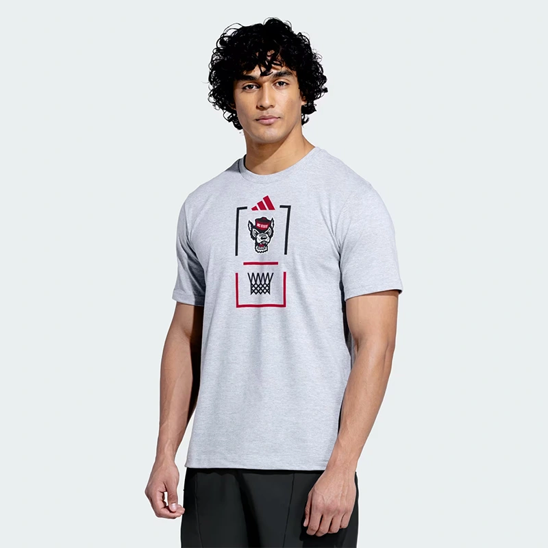 Adidas North Carolina St Wolfpack Mens House Of Blanks T-Shirt - Image 3