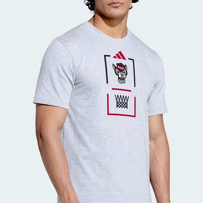 Adidas North Carolina St Wolfpack Mens House Of Blanks T-Shirt - Image 5