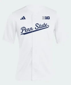 Adidas Penn State Nittany Lions White Full Button Jersey