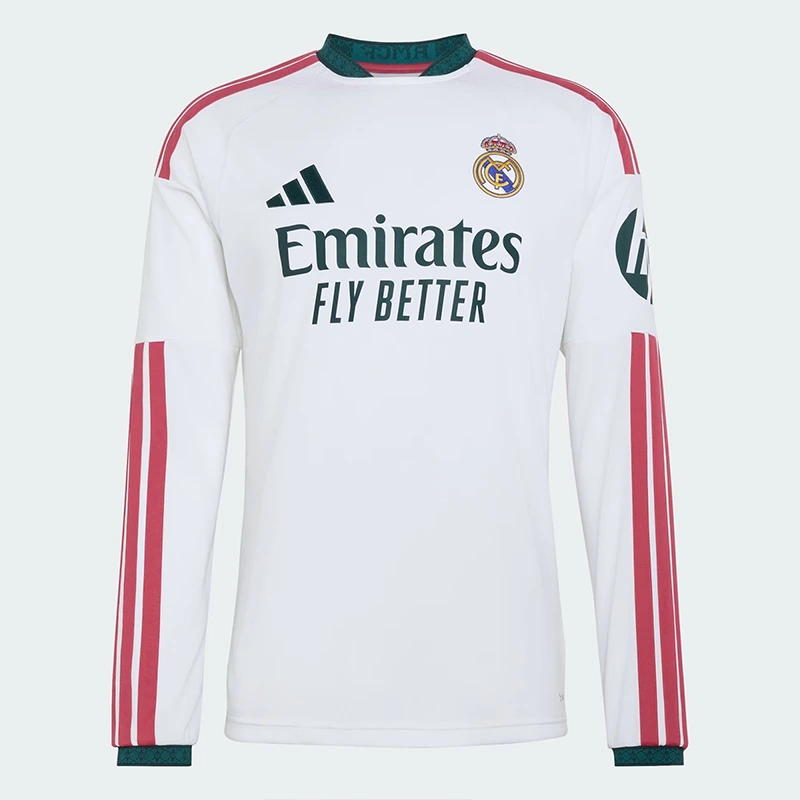 Adidas Real Madrid 26/27 Long Sleeve Home Jersey Men's