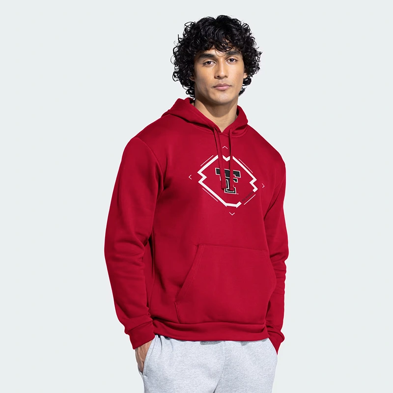 Adidas Texas Tech Red Raiders Mens Fleece Hooded Sweat - Image 4
