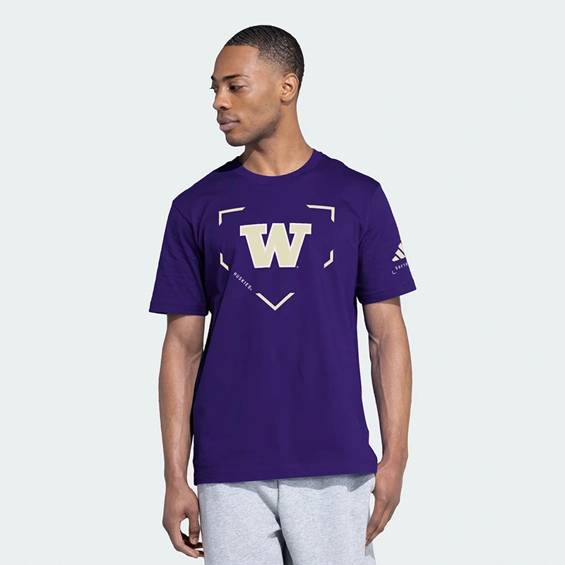 Adidas University of Washington Short Sleeve Fresh T-Shirt - Image 4