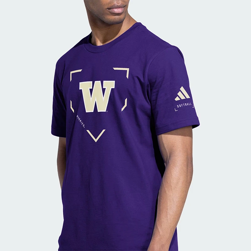 Adidas University of Washington Short Sleeve Fresh T-Shirt - Image 3