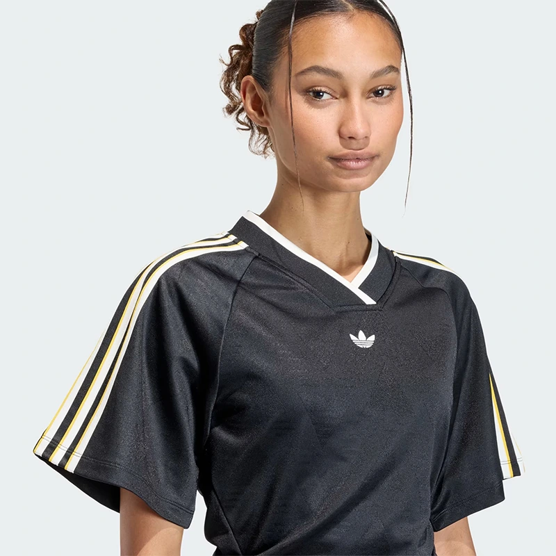 Adidas Womens Originals Rouched Football Jersey - Image 4