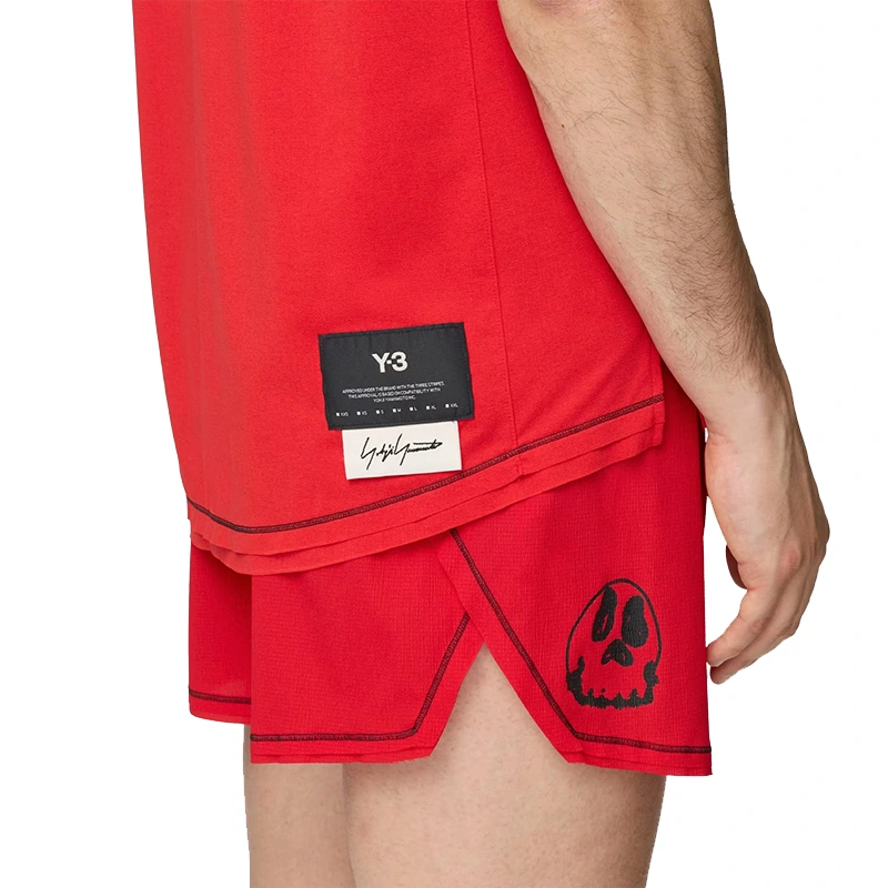 Adidas Y-3 Chito Graphic Running Red Short Sleeve Tee - Image 7