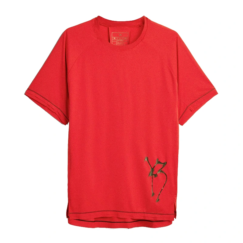 Adidas Y-3 Chito Graphic Running Red Short Sleeve Tee
