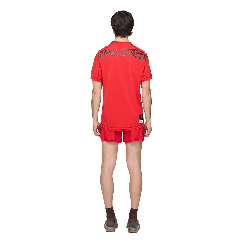 Adidas Y-3 Chito Graphic Running Red Short Sleeve Tee - Image 5