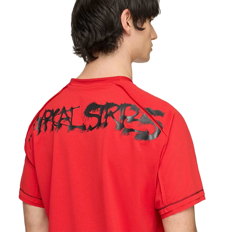 Adidas Y-3 Chito Graphic Running Red Short Sleeve Tee - Image 8