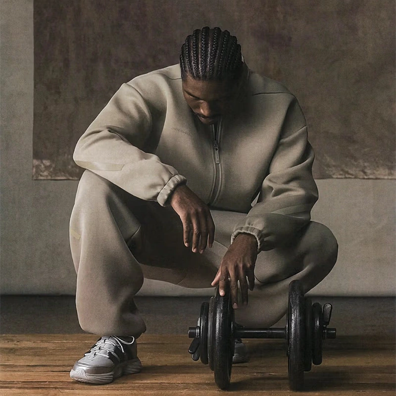 Adidas x Entire Studios Z.N.E. Full Zip Knit Stone Jacket - Image 9