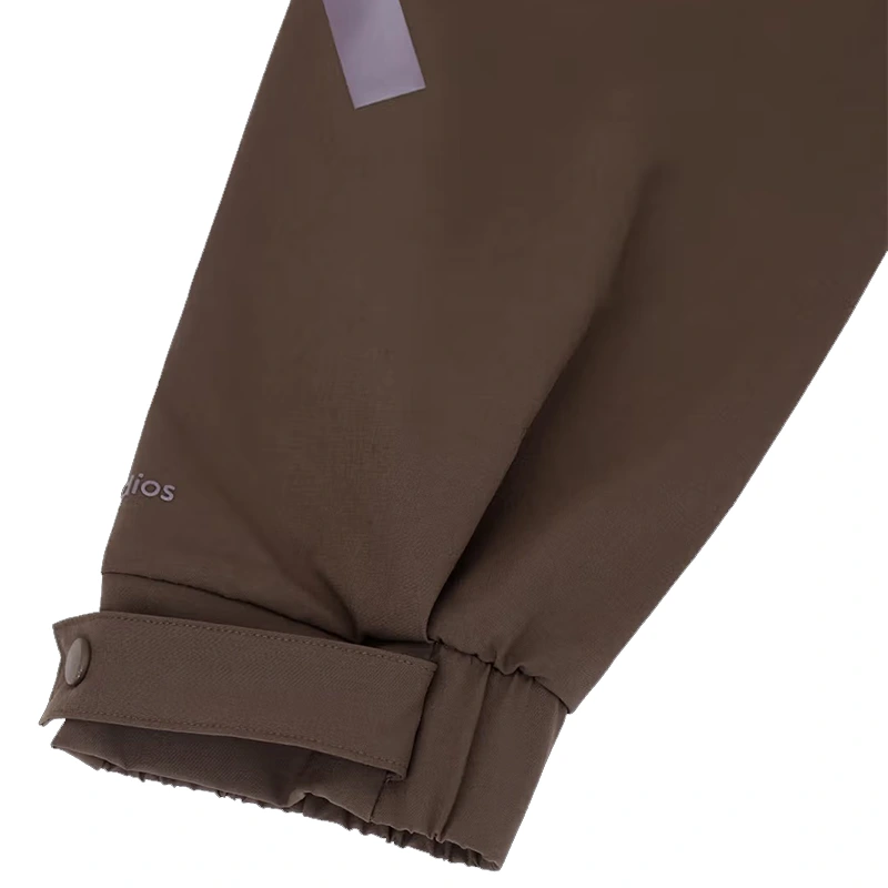 Adidas x Entire Studios Z.N.E. Half Zip Woven Brown Sweatshirt - Image 3