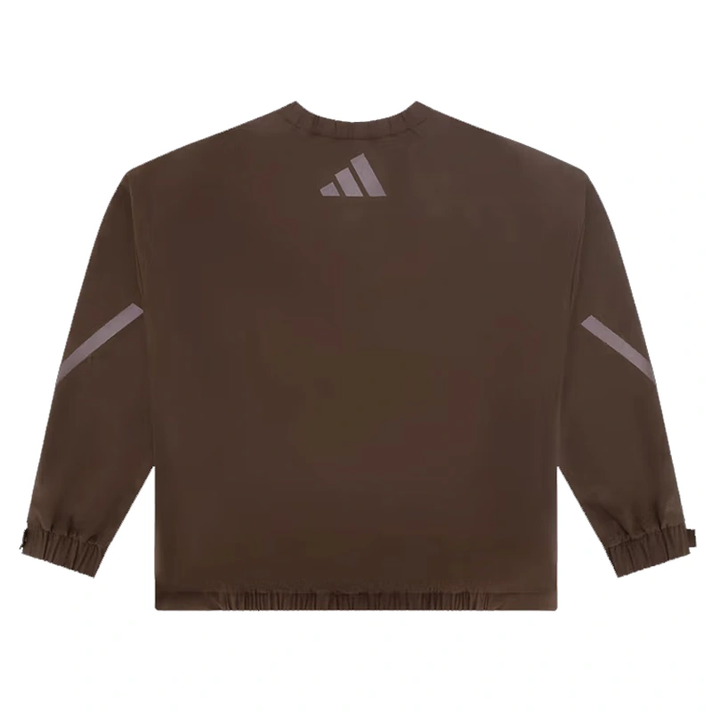 Adidas x Entire Studios Z.N.E. Half Zip Woven Brown Sweatshirt - Image 2